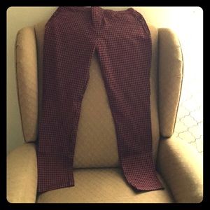 Sanctuary Black and Dark Red Checkered Pants